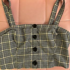 Abercrombie and Fitch Plaid Flannel Cropped Top